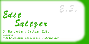 edit saltzer business card